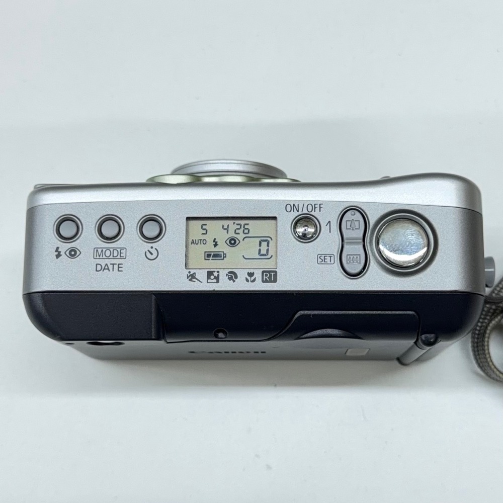 Canon Sure Shot 90u Date 35mm Film Camera 38-90mm Zoom Lens Silver with Case - Picture 7 of 9